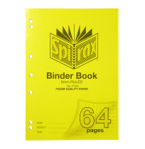 BINDER BOOK SPIRAX A4 P120 8MM 64PG