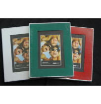 FRAME PHOTOCRAFT 4X6 METAL ASSTD RED GREEN WHITE