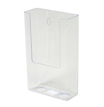 WALL MOUNT BROCHURE HOLDER BLUEPIRNT DL CLEAR