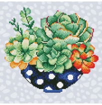 CRAFT KIT DIAMOND DOTZ SUCCULENT BOWL