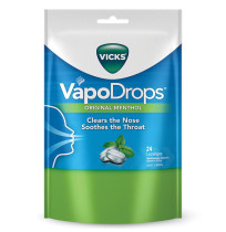 CONF VICKS VAPODROPS LOZENGES ORIGINAL MENTHOL PK24