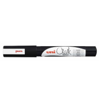 MARKER CHALK UNI 1.3MM BULLET TIP BLACK