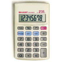 CALCULATOR SHARP EL231 8 DIGIT