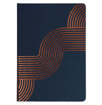 NOTEBOOK COLLINS A5 VANGUARD CURVE FOIL BLUE 240PG