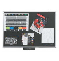 NOTICE BOARD LITE JUSTICK 600X900MM ELECTRO ADHESION BLACK