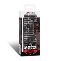 EARPHONES VERBATIM URBAN SOUND BUDDIES BLACK