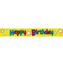 BANNER ALPEN FOIL HAPPY BIRTHDAY