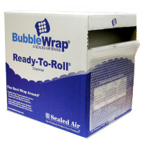 BUBBLE WRAP 350MMX50M ROLL PERFERATED 750MM IN DISPENSER BOX