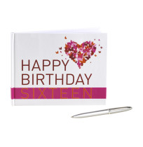 GUEST BOOK WITH PEN ME 16TH BIRTHDAY