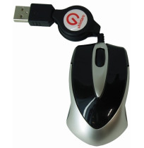 MOUSE SHINTARO MINI OPTICAL USB BLK RETRACT CORD